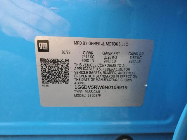 2022 CADILLAC CT5-V - 1G6DV5RW6N0109919