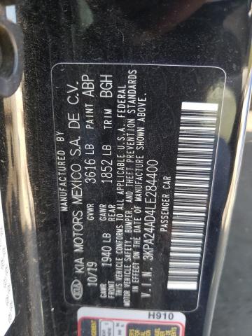 3KPA24AD4LE284400 KIA RIO LX