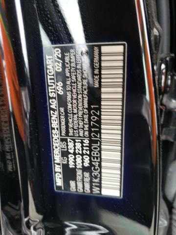 W1K3G4EB0LJ217921 Mercedes-Benz A 220
