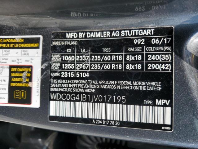 WDC0G4JB1JV017195 Mercedes-Benz GLC 300