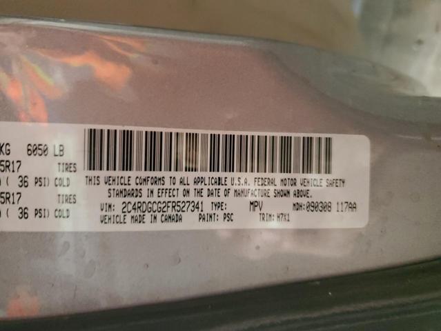 2C4RDGCG2FR527341 Dodge Grand Caravan Sxt