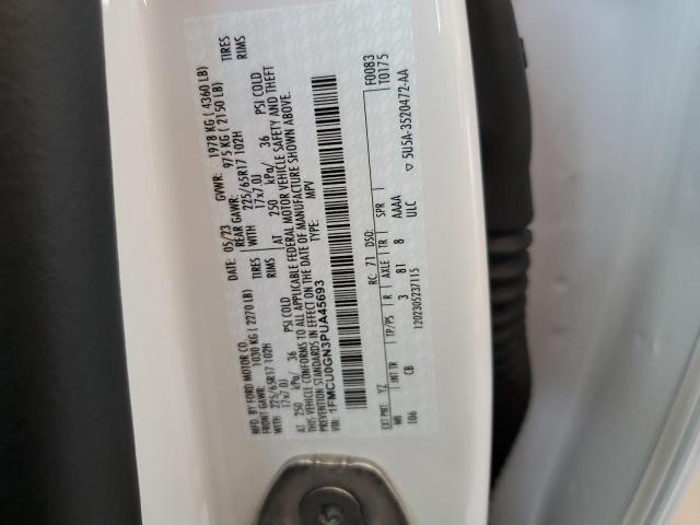 2023 FORD ESCAPE ACT - 1FMCU0GN3PUA45693