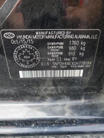 2016 HYUNDAI ELANTRA SE - 5NPDH4AEXGH778184