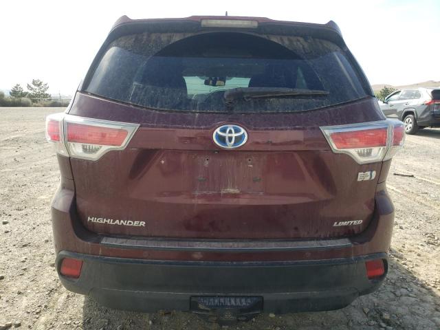 VIN 5TDDCRFH8ES005770 2014 Toyota Highlander, Hybri... no.6