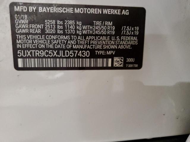 5UXTR9C5XJLD57430 2018 BMW X3, photo no. 12