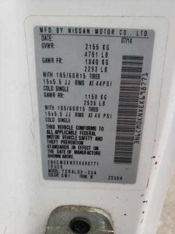 3N6CM0KNXEK698771 Nissan NV200 2.5S