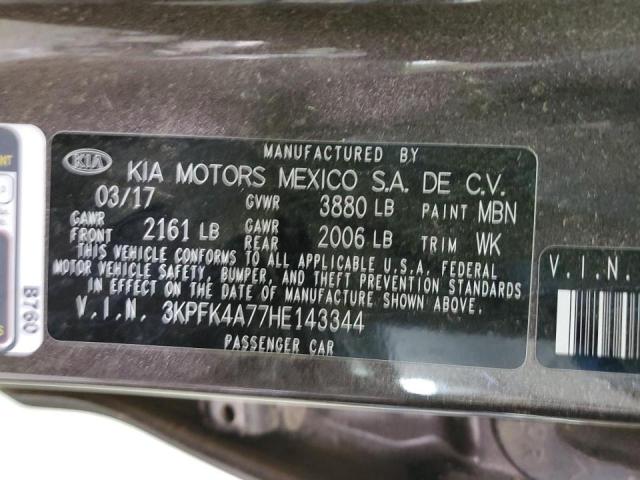 3KPFK4A77HE143344 KIA FORTE LX