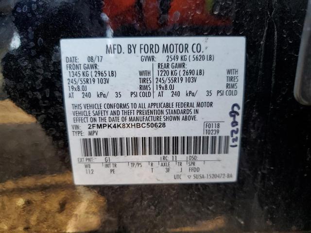 2FMPK4K8XHBC50628 Ford Edge Titanium