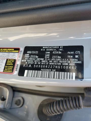 5XXG64J27NG108447 KIA K5 GT LINE
