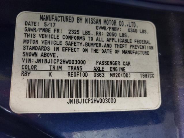 JN1BJ1CP2HW003000 Nissan Rogue Sport S