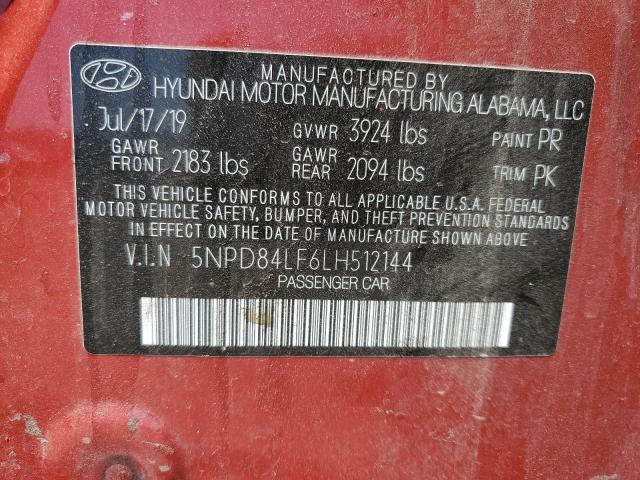 VIN 5NPD84LF6LH512144 2020 HYUNDAI ELANTRA no.12