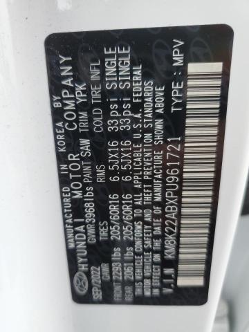 KM8K22ABXPU961721 Hyundai Kona Se