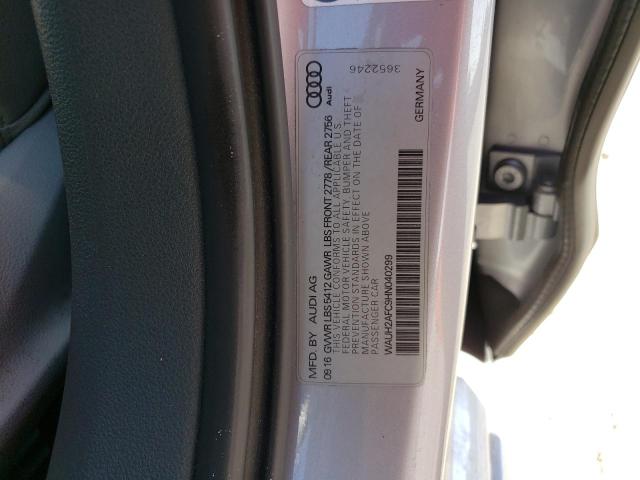 WAUH2AFC9HN040299 Audi A6 Prestige