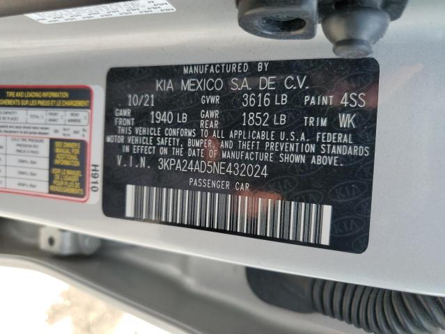 3KPA24AD5NE432024 KIA RIO LX