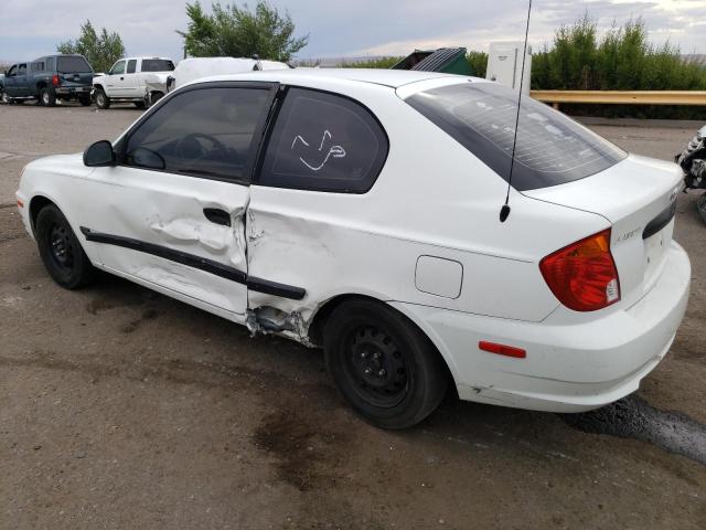 HYUNDAI ACCENT L 2004 white  gas KMHCF35C64U311491 photo #3