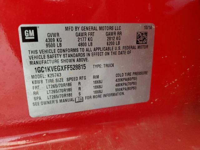 2015 CHEVROLET 2500 HD - 1GC1KVEGXFF528815