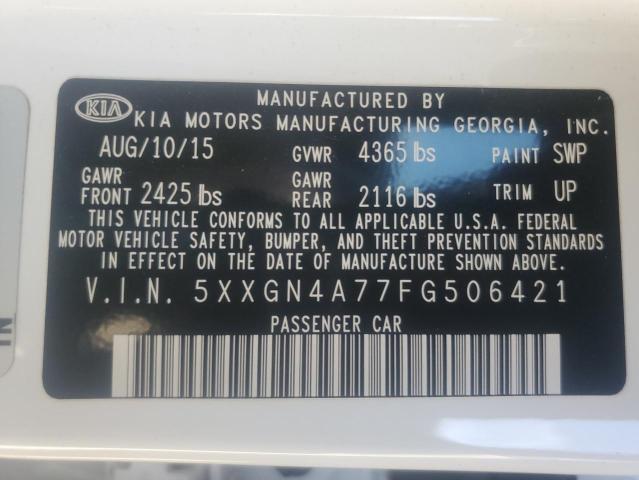 5XXGN4A77FG506421 KIA OPTIMA EX