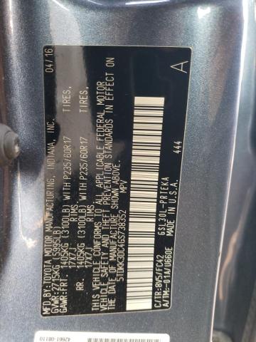 5TDKK3DC4GS738352 Toyota SIENNA LE
