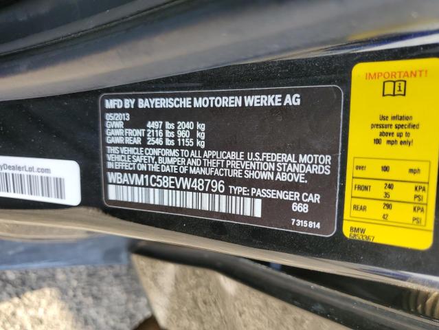 WBAVM1C58EVW48796 BMW X1 Sdrive28i