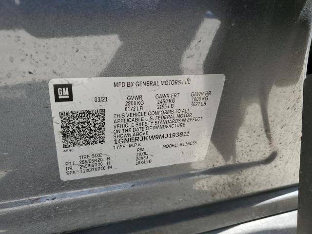 1GNERJKW9MJ193811 Chevrolet Traverse Rs