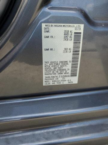 1N4BL4DW7KC210866 Nissan ALTIMA SV