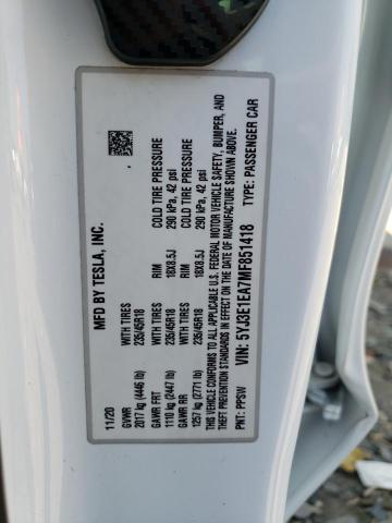 2021 TESLA MODEL 3 - 5YJ3E1EA7MF851418