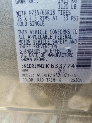5N1DR2MM1HC633774 Nissan Pathfinder S