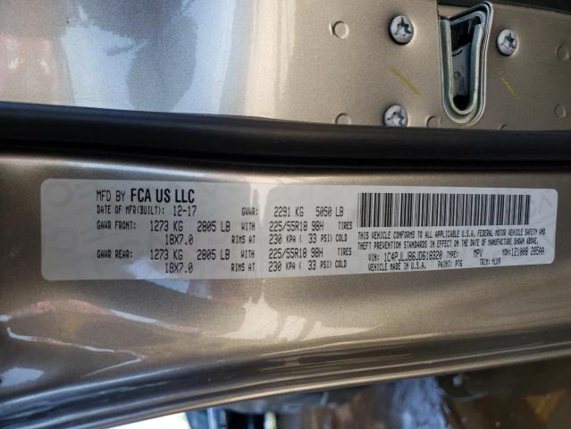 2018 JEEP CHEROKEE O 1C4PJLJB6JD618320