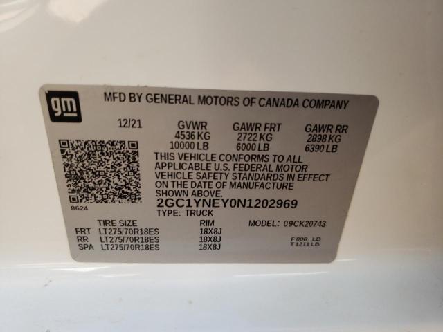 2GC1YNEY0N1202969 Chevrolet Silverado K2500 Heavy Duty Lt