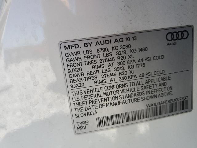 WA1LGAFE8ED007337 2014 AUDI Q7, photo no. 13