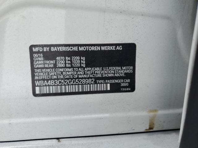 2016 BMW 435 XI GRA - WBA4B3C52GG528982