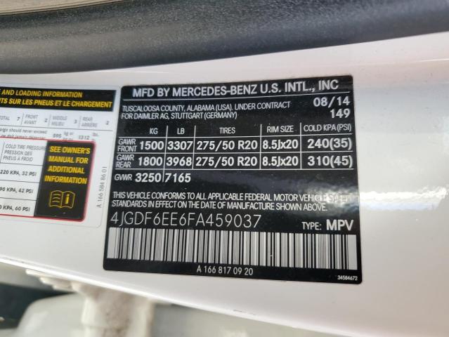 4JGDF6EE6FA459037 Mercedes-Benz Gl 450 4matic