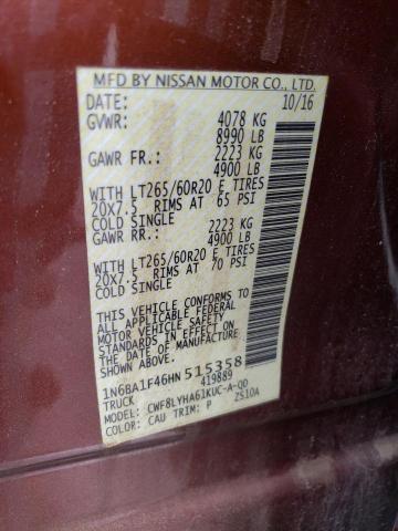 1N6BA1F46HN515358 Nissan Titan Xd Sl