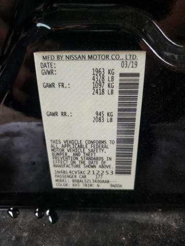 1N4BL4CV5KC212253 Nissan ALTIMA SR