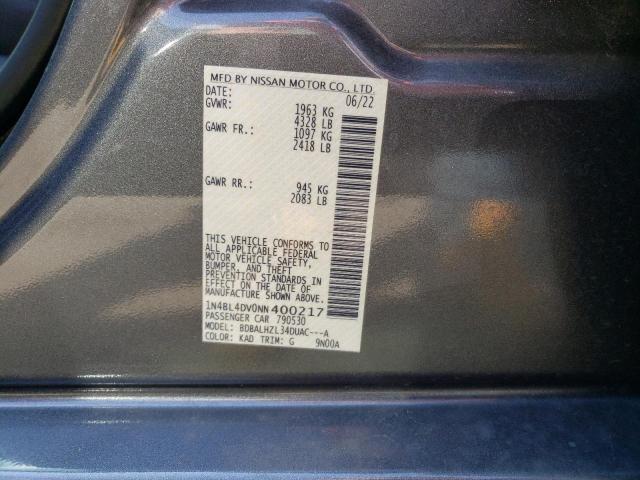 1N4BL4DV0NN400217 Nissan ALTIMA SV