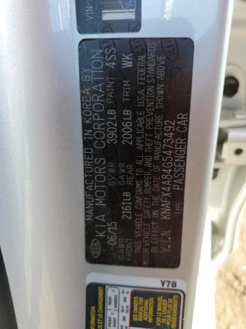 KNAFX4A84G5473492 2016 Kia Forte Ex