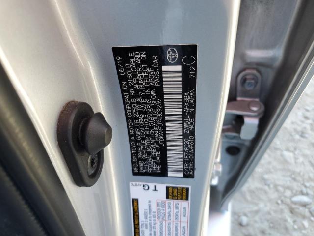 JTDKARFU7K3092391 Toyota PRIUS