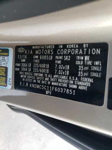 KNDMC5C11F6037851 KIA SEDONA EX