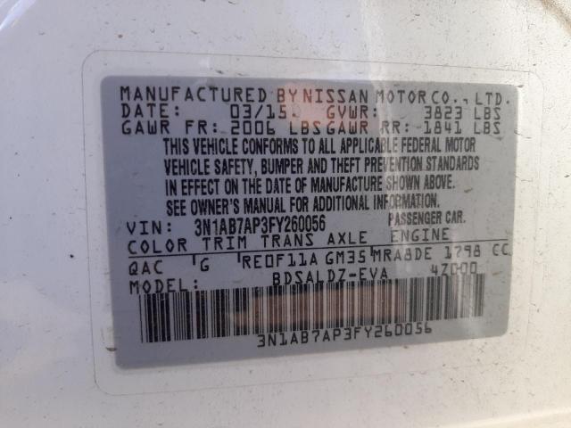 3N1AB7AP3FY260056 Nissan SENTRA S