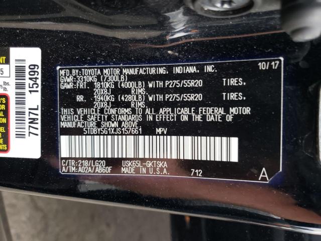 2018 TOYOTA SEQUOIA 5TDBY5G1XJS157661