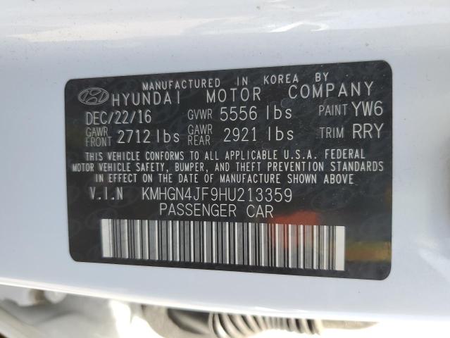 2017 GENESIS G80 ULTIMA - KMHGN4JF9HU213359