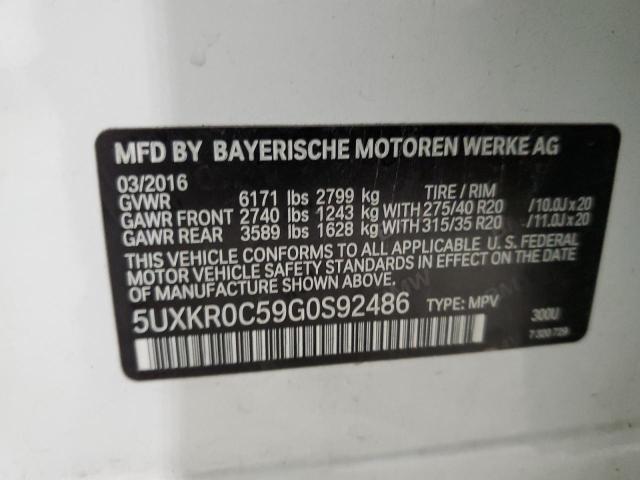 5UXKR0C59G0S92486 2016 BMW X5, photo no. 13