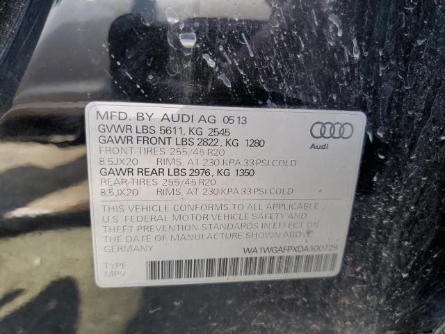 VIN WA1WGAFPXDA100729 2013 Audi Q5, Prestige no.13