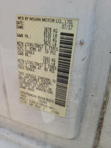2017 NISSAN NV 1500 S - 1N6BF0KM0HN808805