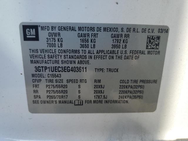 3GTP1UEC3EG403611 GMC Sierra C1500 Sle