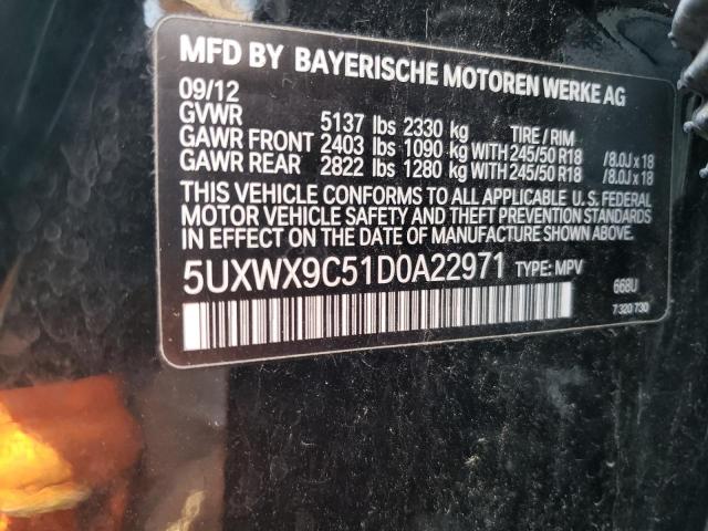 VIN 5UXWX9C51D0A22971 2013 BMW X3, Xdrive28I no.12