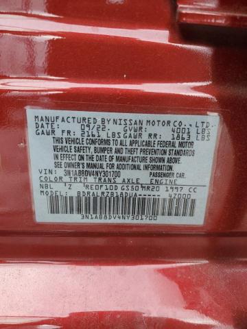 3N1AB8DV4NY301700 Nissan SENTRA SR