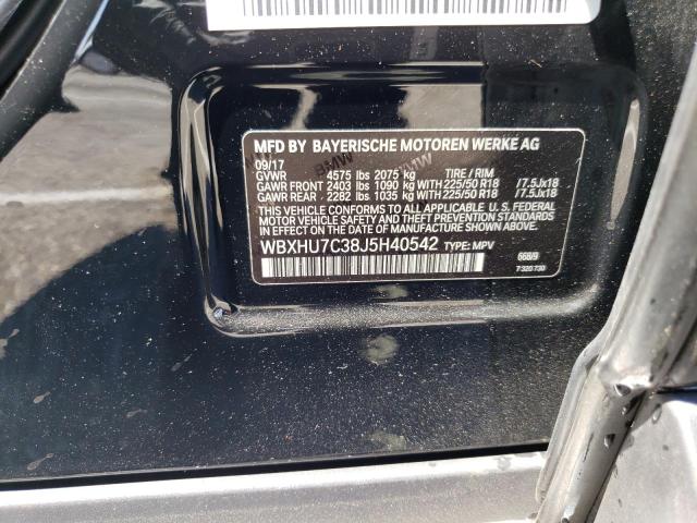 WBXHU7C38J5H40542 BMW X1 Sdrive28i