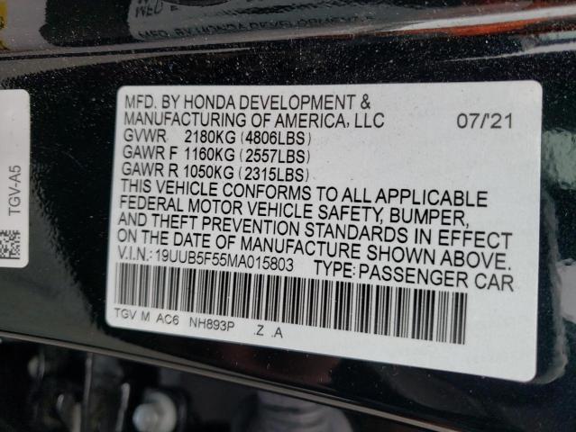 2021 ACURA TLX TECH A - 19UUB5F55MA015803