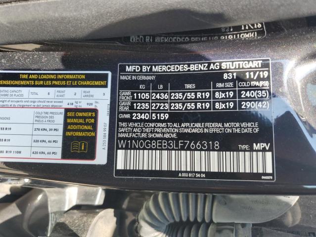 W1N0G8EB3LF766318 Mercedes-Benz Glc 300 4matic